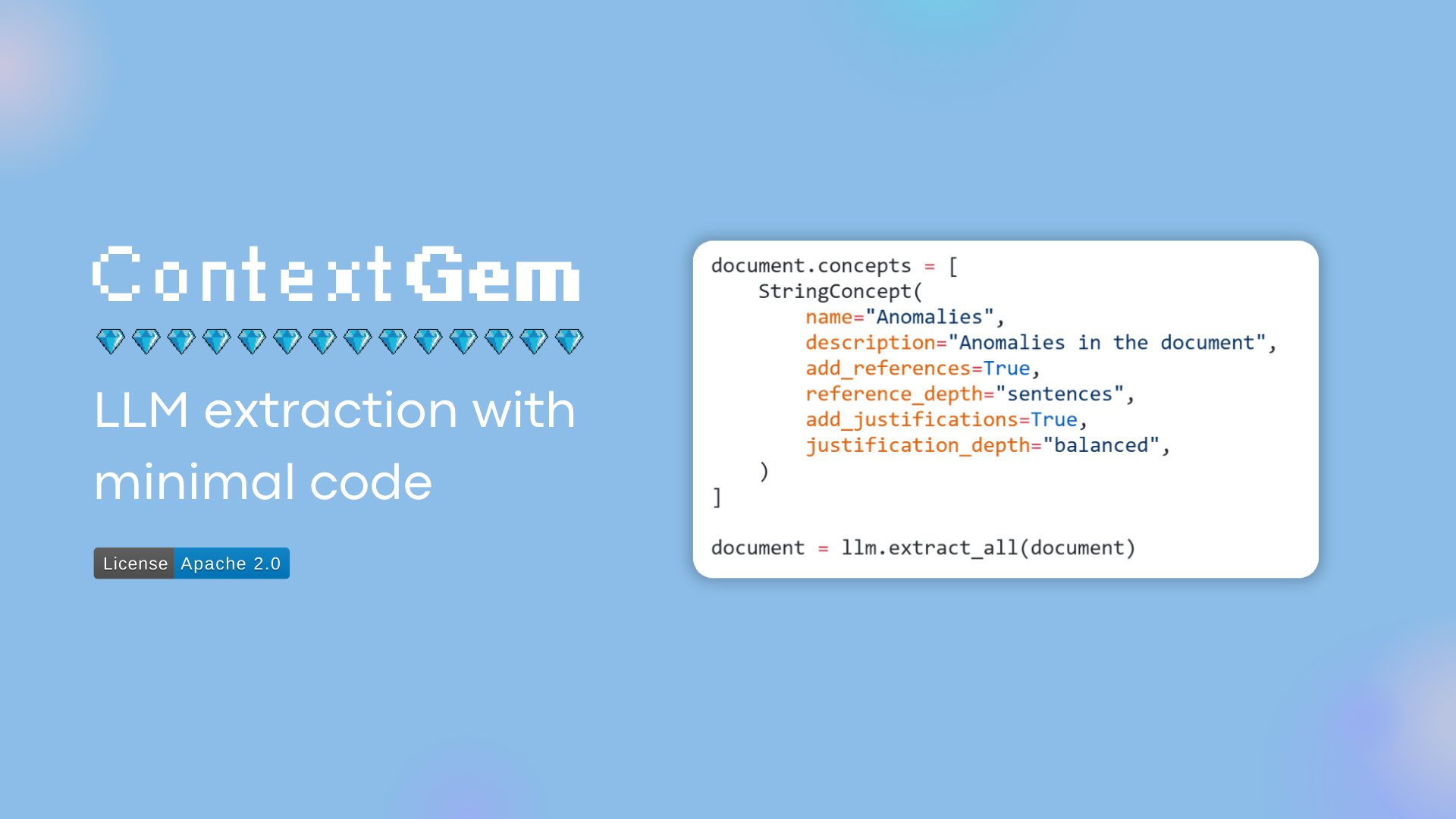 ContextGem framework preview - an intuitive LLM framework for structured data extraction